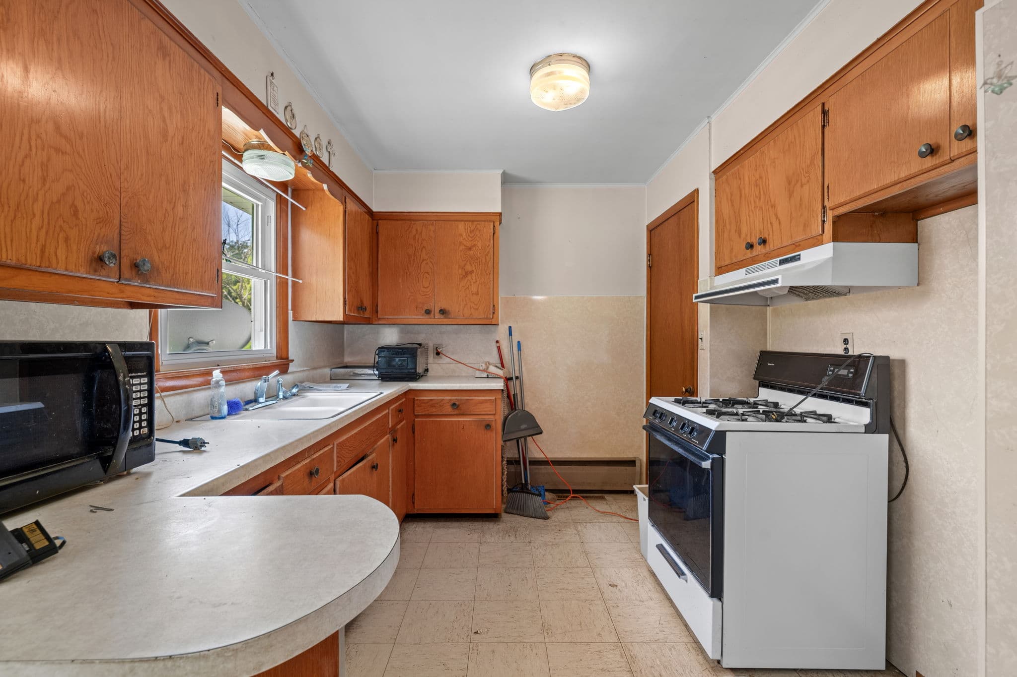 Kitchen inside the ranch house