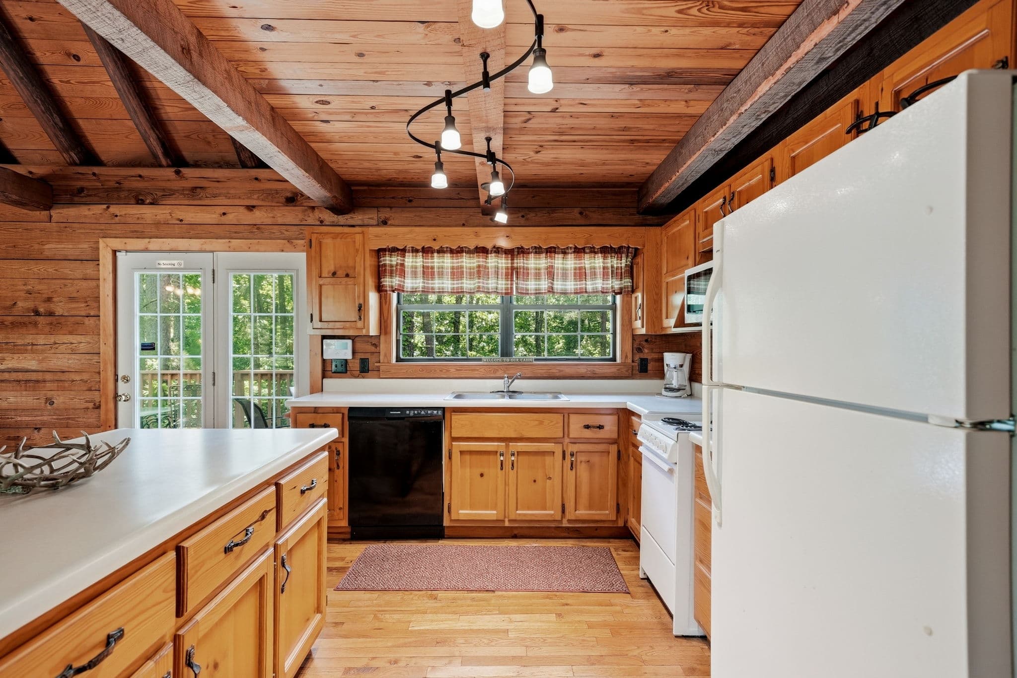 Fully equipped cabin kitchen